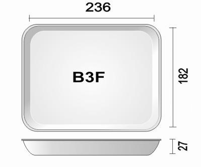 Bandeja espuma B3F pacote com 50 unidades fardo com 400 unidades spuma-pac