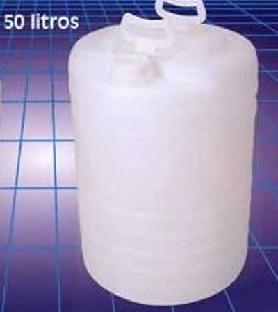 Bombona plastica 50 litros redonda boca estreita plastikero