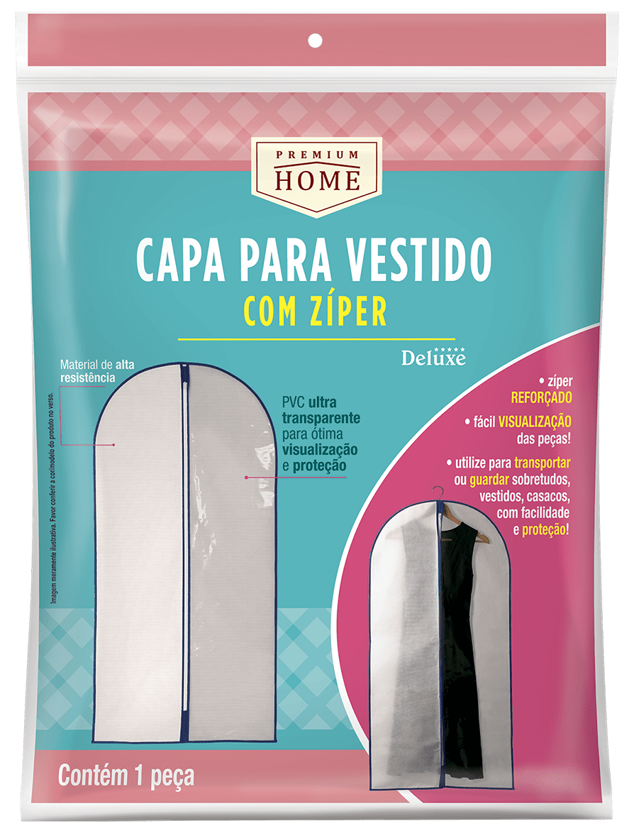 Capa para store vestido com ziper