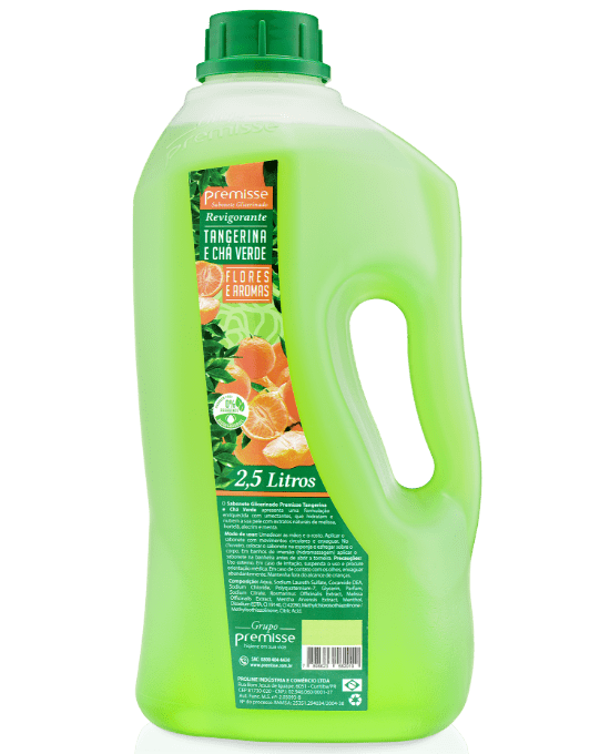 Sabonete liquido 2,5 litros tangerina e cha verde premisse