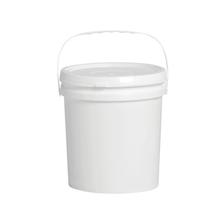 Balde plastico 03,6 litros branco com tampa