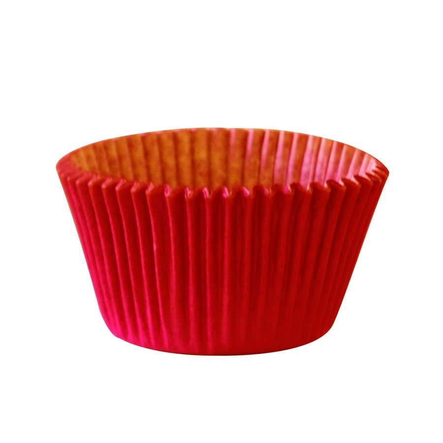 Forminha impermeavel cupcake vermelha pacote com 57 unidades